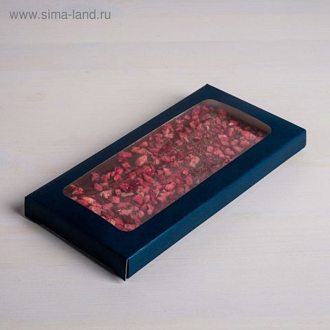 Упаковка  для шоколада "Дамаск"с окном 17,3х8,8х1,5см, 4850540