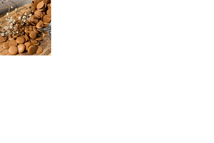 Кондитерская глазурь "Шокомилк" со вкусом соленой карамели (монеты), кор.6,5 кг
