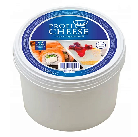 Сыр творожный сливочный "ЧУДСКОЕ ОЗЕРО" жирн. 60%  (1кг. *6 шт) М