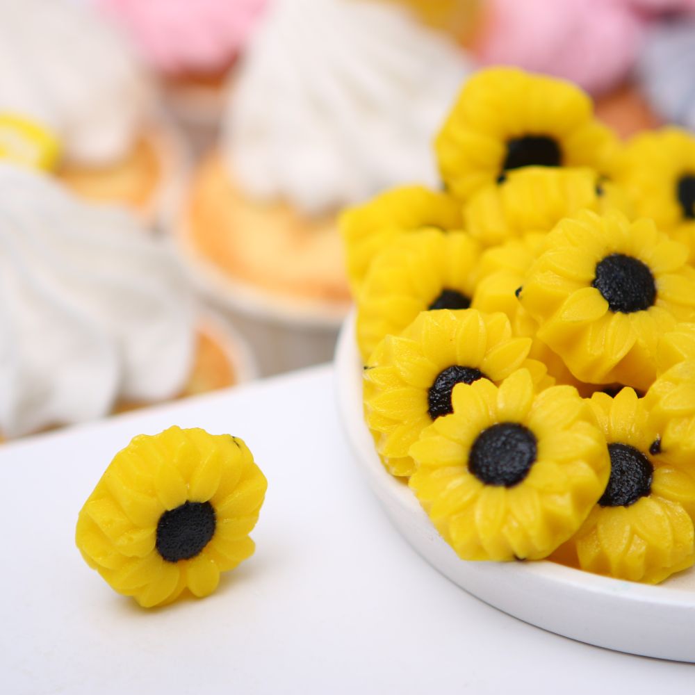Изделия желейные декоративные "Мармелатье" Цветы ПОДСОЛНУХ, 6,75г, уп.40 шт