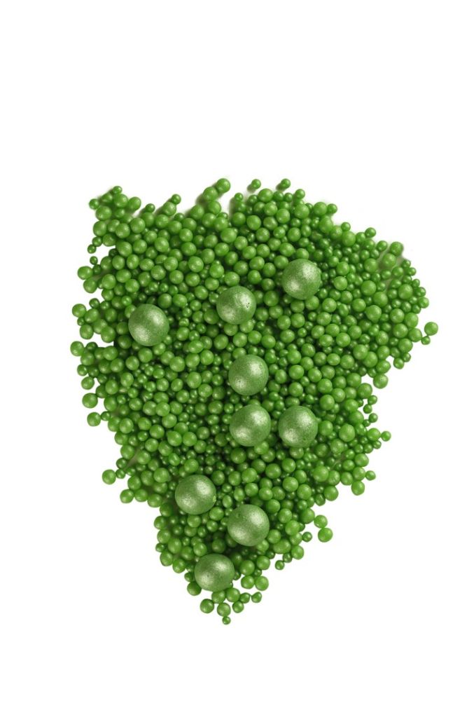 Драже зерновое в кондит глазури №107 "Жемчуг зеленый МИКС", (1,5кг*6)