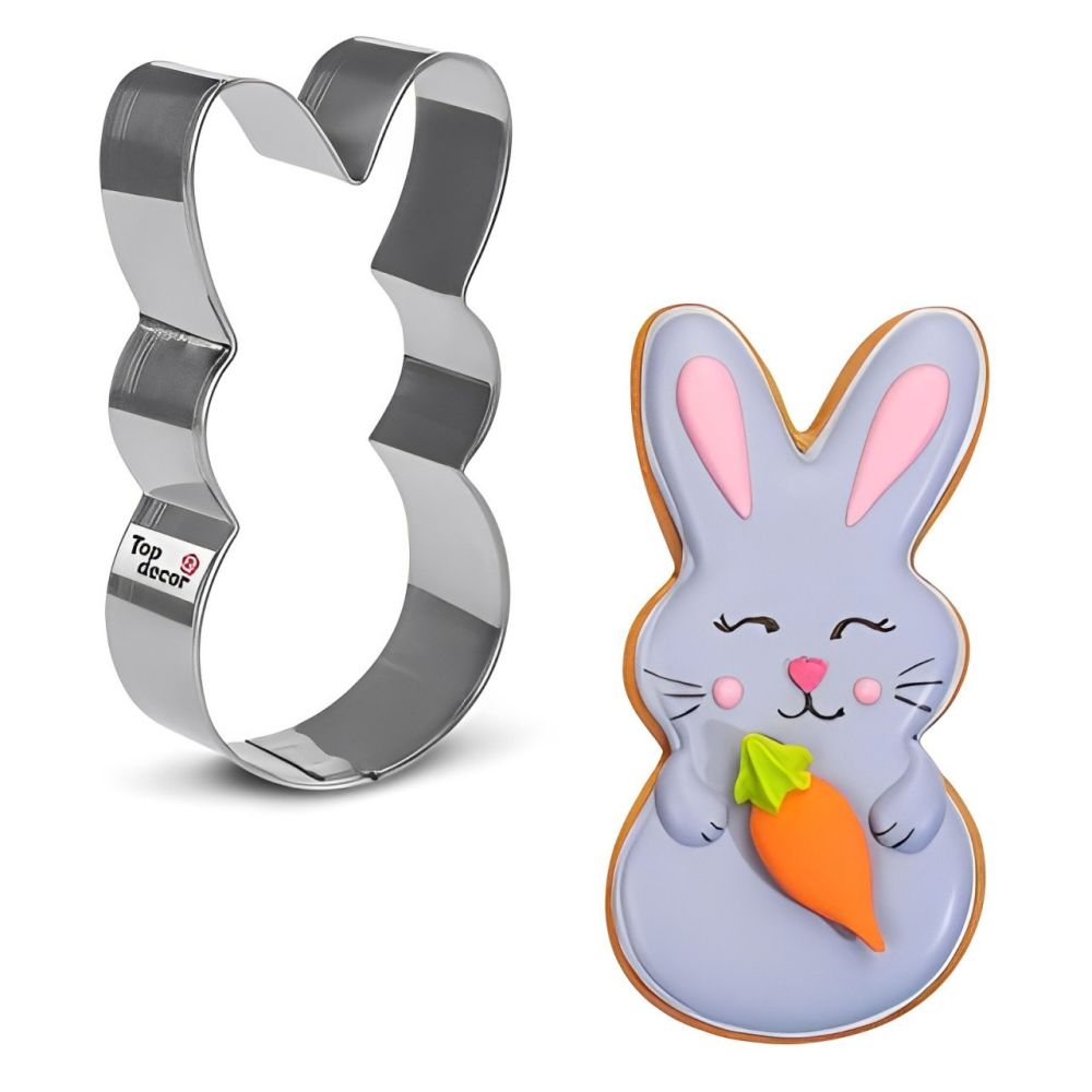 Высечка для печенья "Зайчик" (54х105мм) металл.,84860