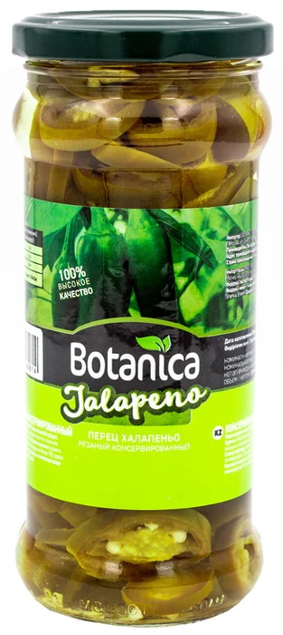Перец резаный ХАЛАПЕНЬО (370г*12шт) BOTANICA