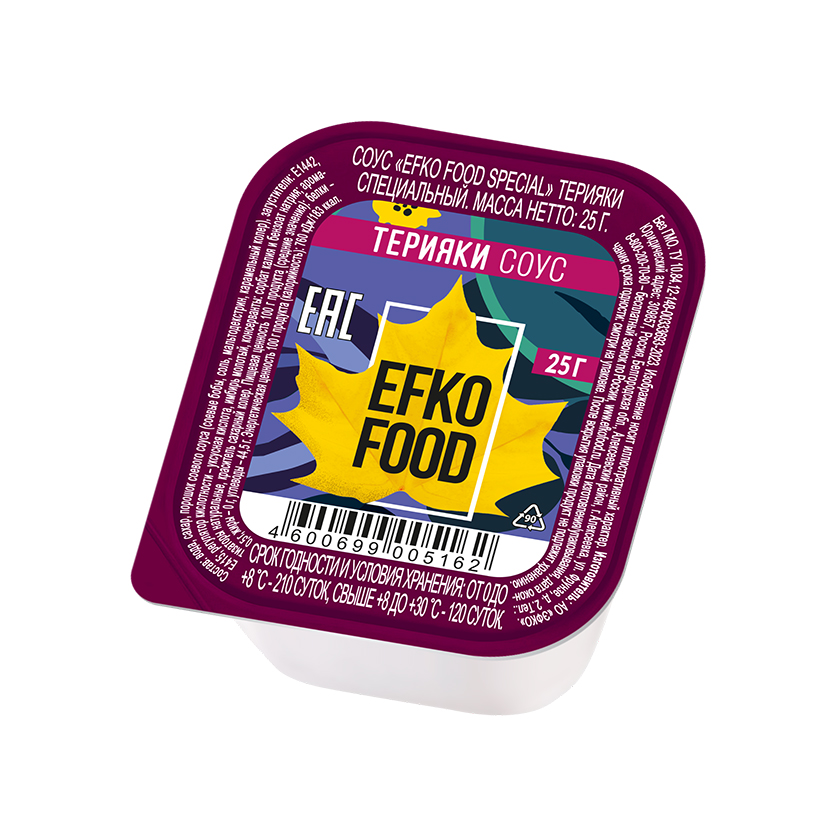 Соус терияки EFKO FOOD (25г*125шт) ДИП-ПОТ