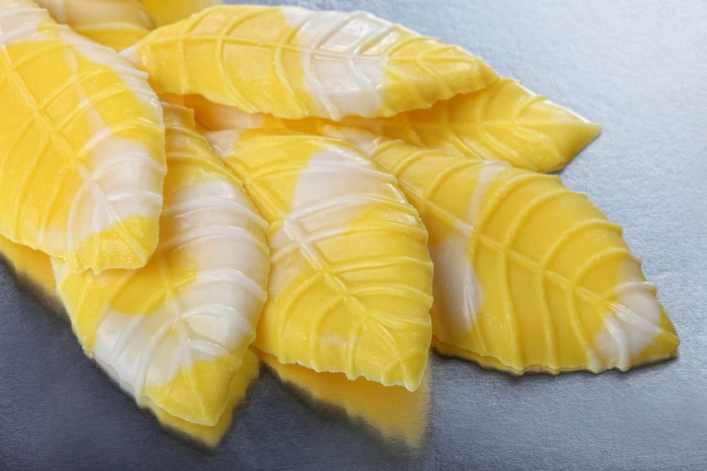 Декор кондитерский  "Листик янтарь" , (6х1кг)