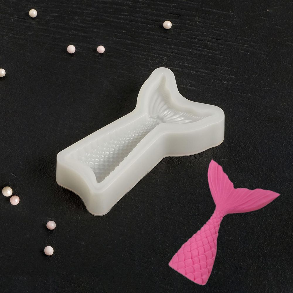 Молд силиконовый "Хвост русалки" (9,5х5,5см) , 4716654