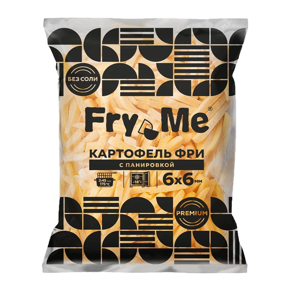 Картофель-ФРИ 6х6 (2,5кг*5) FRY ME PREMIUM. [SO2]