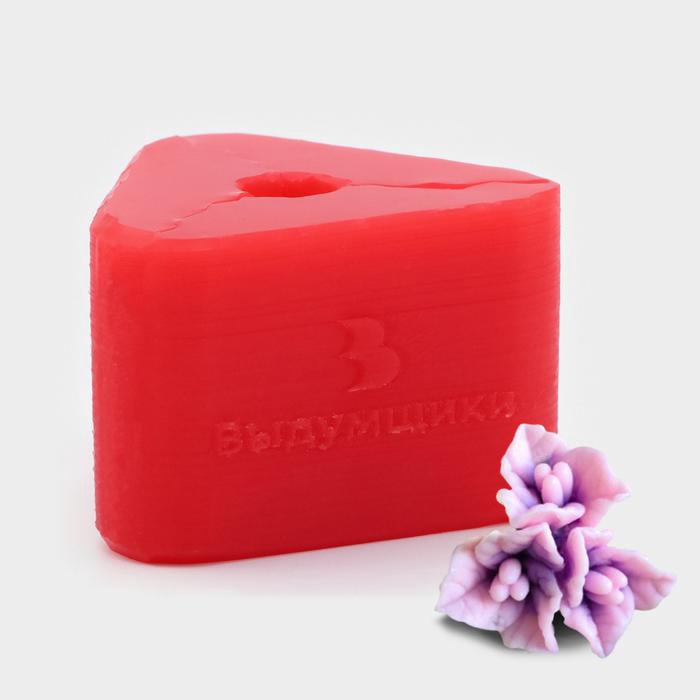 Молд силиконовый "Тройник пуансетии" (4,3х4,2х3,5см) , 9866462