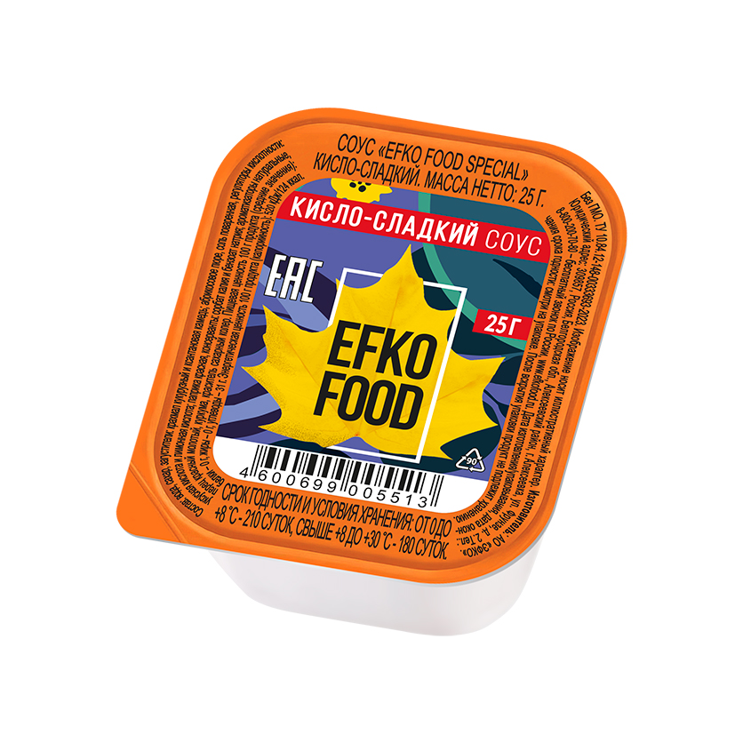 Соус кисло-сладкий EFKO FOOD (25г*125шт) special дип-пот