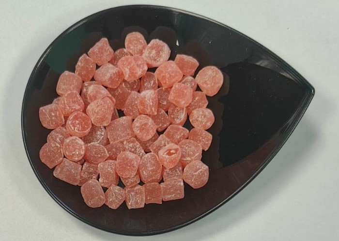 Полуфабрикат жевательный "Джелли ролс" клубники со сливками вкус 6/8, кор.5кг