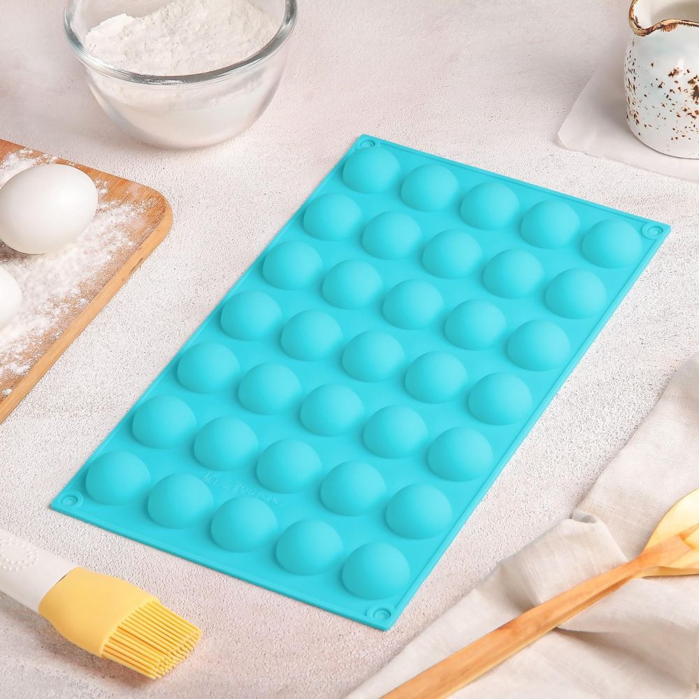 Форма силиконовая "Полусферы ", 35 ячеек диам.2,5см,3624964