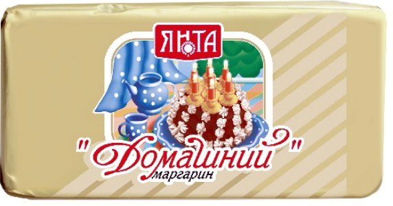 Маргарин Домашний ж.65% (уп.1кг*10) Янта