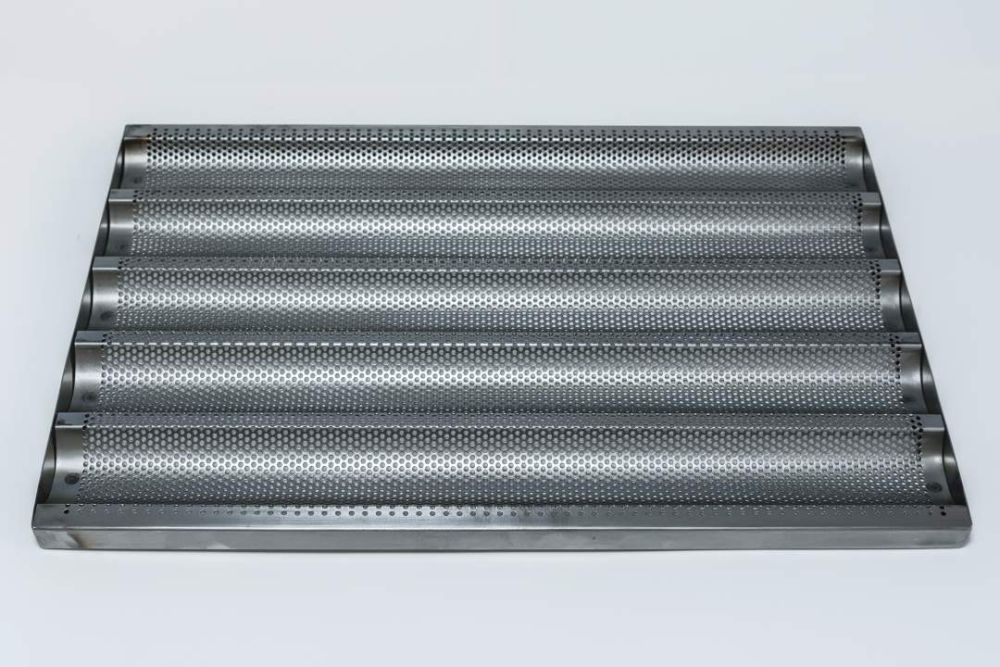 Противень алюм.перф.д/хлеба 600х400 (5волн-78х30мм), ПВ645