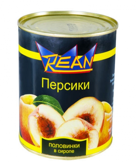 Персики в сиропе 850мл. REAN (12)
