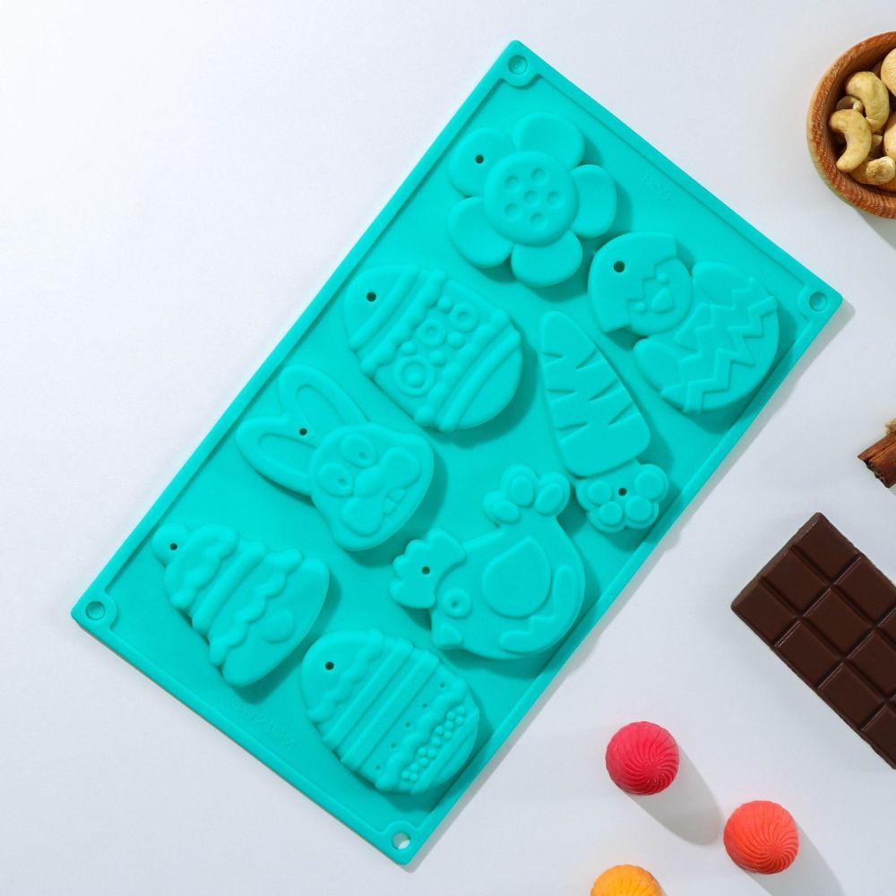 Форма для льда и шоколада "Животные Пасха" , (8яч.) 30х17х1см, 2854672