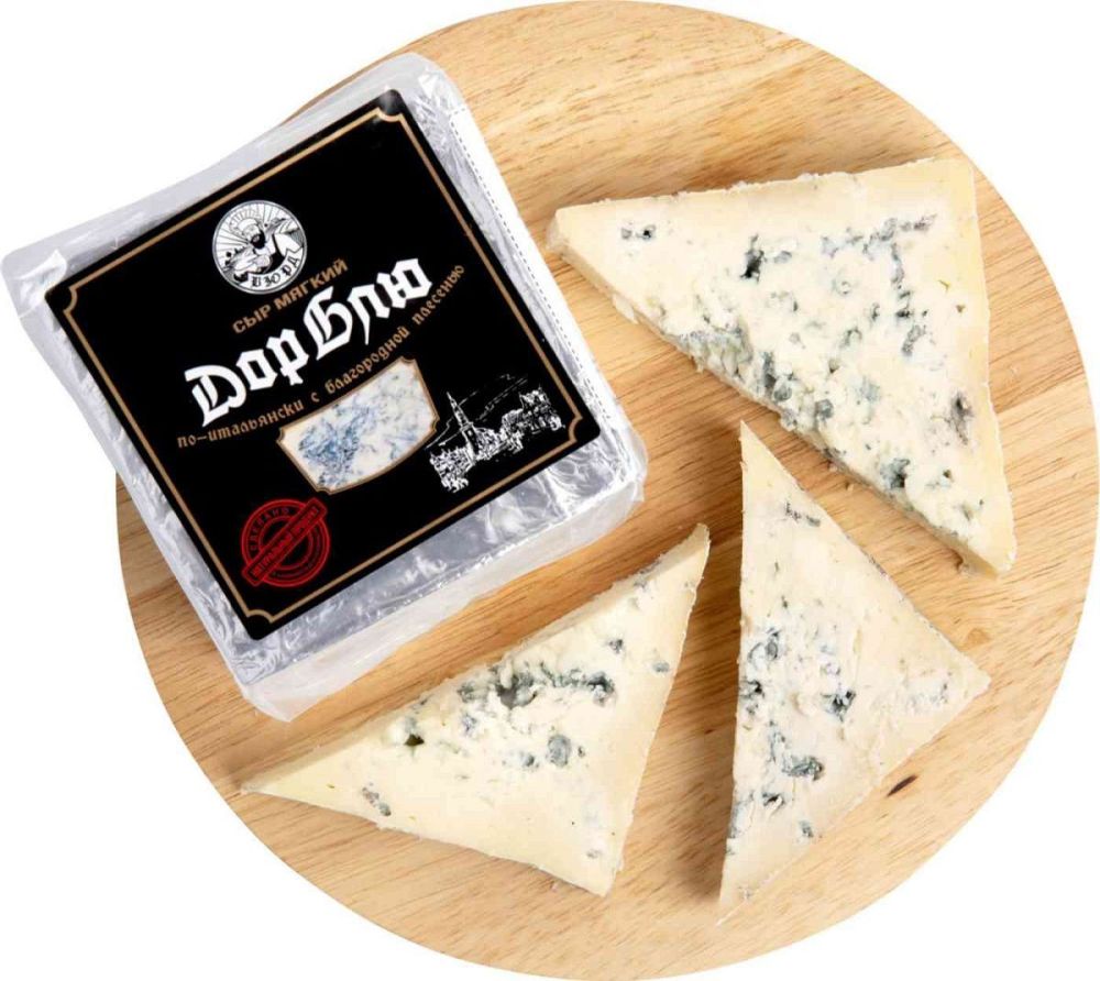 Сыр Дорблю по итальянски  с голубой плесенью 50%  (~1 кг*4шт), Россия М