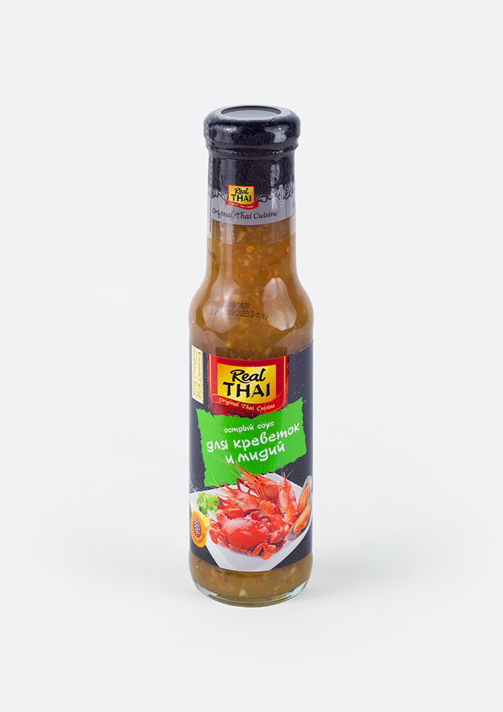Соус острый для креветок и мидий  (315гр* 12шт) "Real Thai", Таиланд