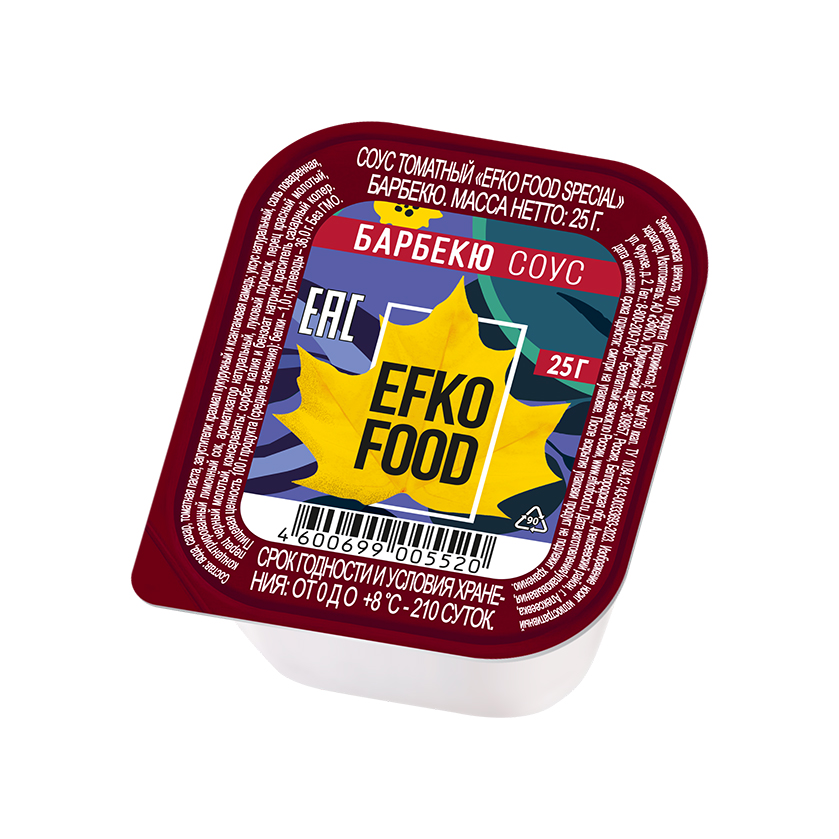 Соус томатный Барбекю EFKO FOOD  (25г*125шт) ДИП-ПОТ