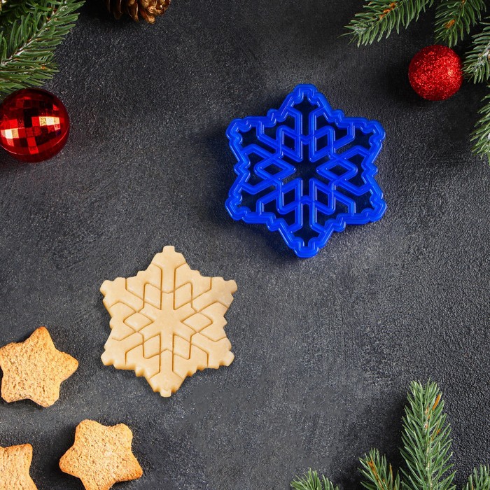 Форма для печенья "Снежинка",9х9см,4484449