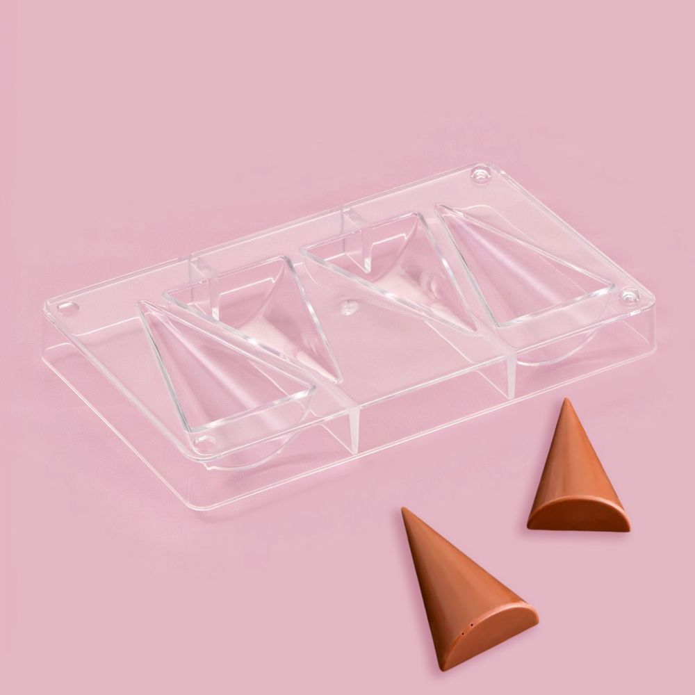 Форма для шоколада пластик. 5 ячеек "Большой конус", 7129725