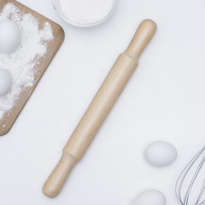 Скалка деревянная (берёза) 35х3,5, 6904059, 4319995