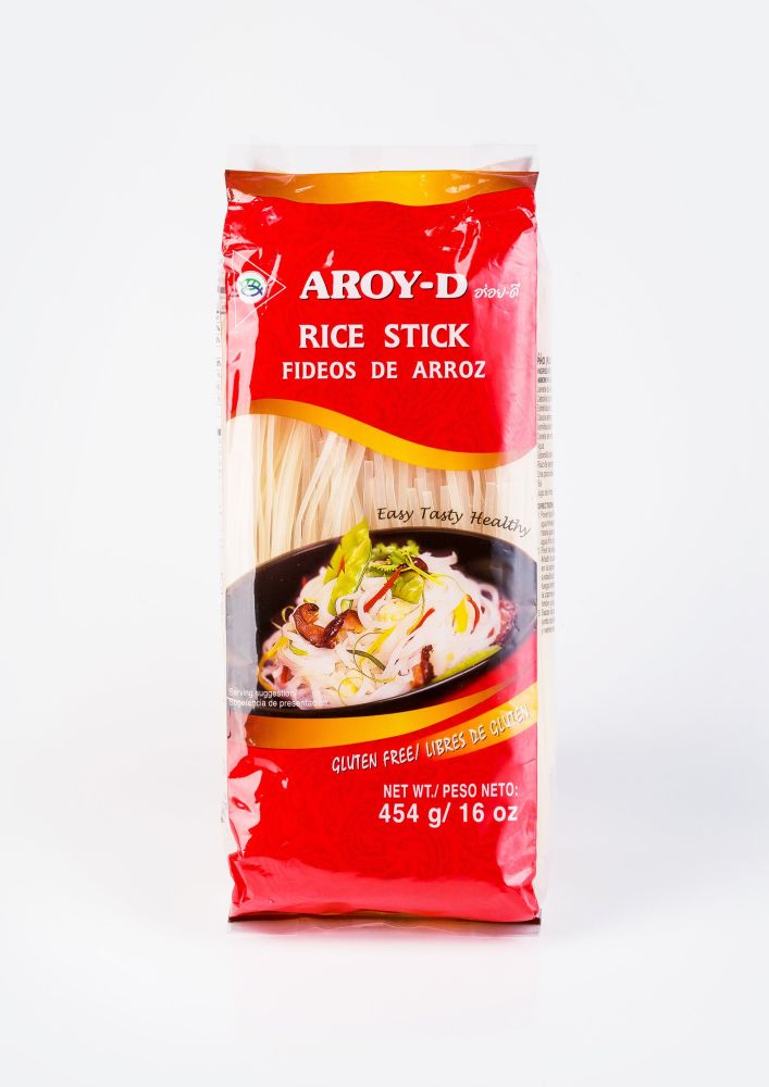 Лапша рисовая 5 мм (454 гр*30шт) AROY-D