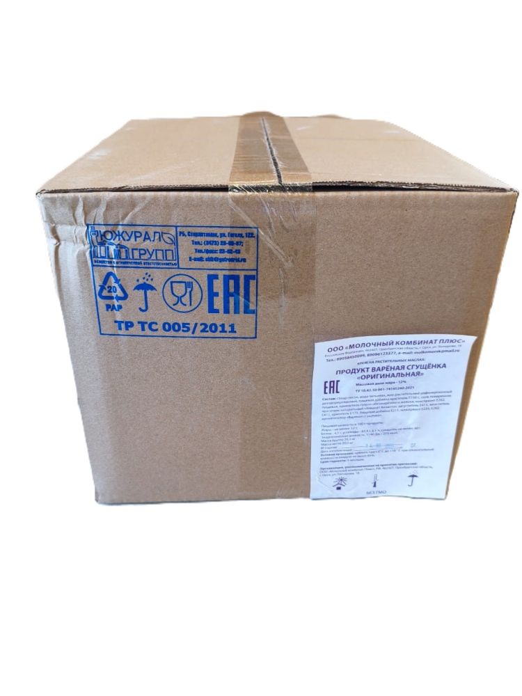 Вареная сгущенка "Оригинальная" жирн.12% , кор.20кг