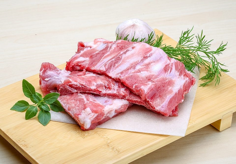 Свинина ребра с/м (лента) "Дачные", Мираторг