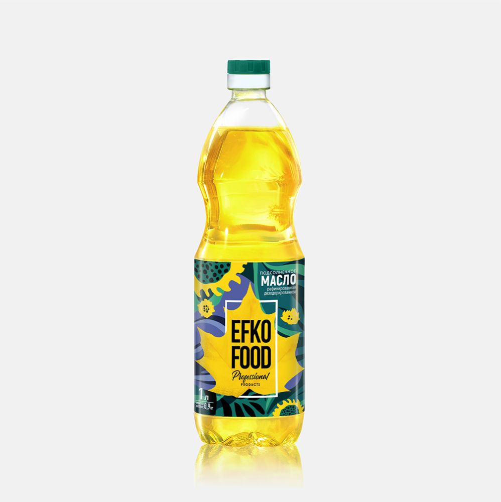Масло подсолн. рафинир. EFKO FOOD Professional (бут.1л *15 шт )