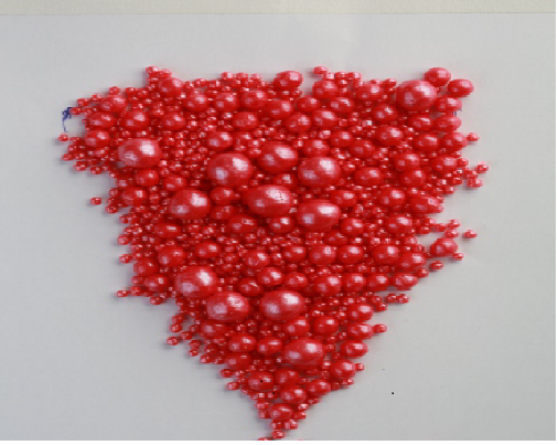 Драже зерновое в кондит глазури №164 "Жемчуг красный МИКС" (1,5кг*6), 