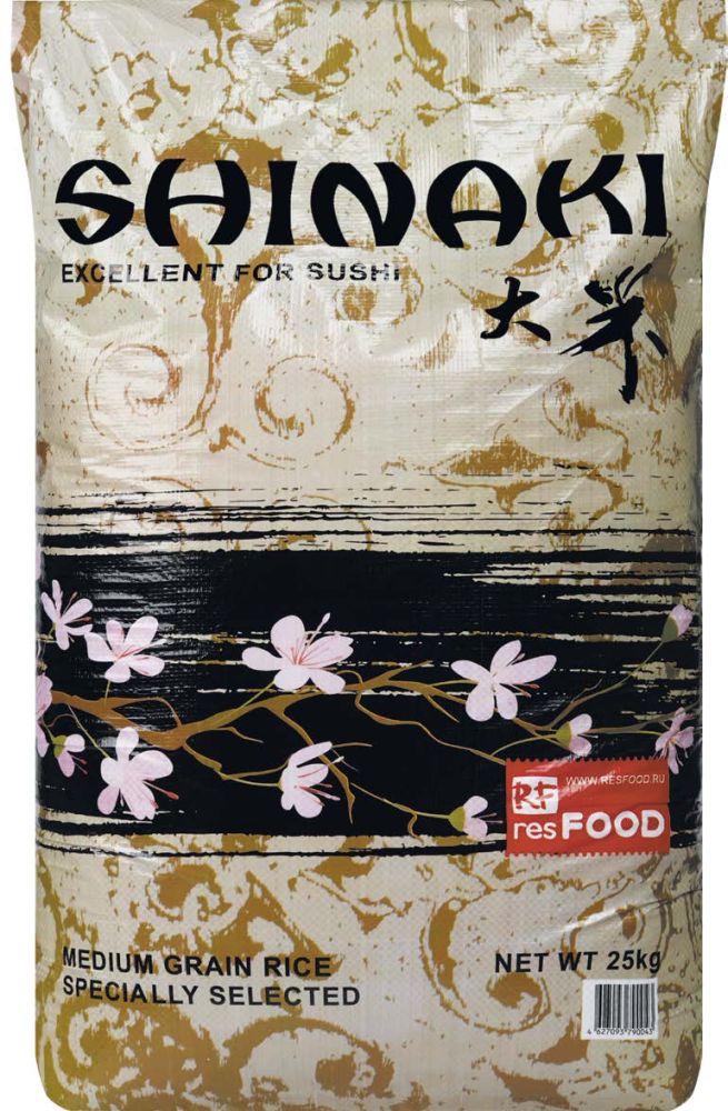 РИС для суши Shinaki Премиум высший сорт уп.25кг  