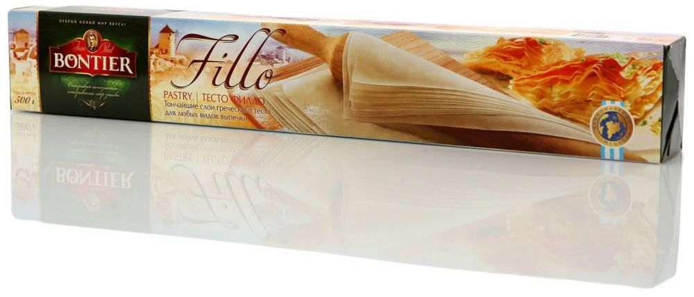 Тесто ФИЛЛО замороженное (500г*9шт) BONTIER