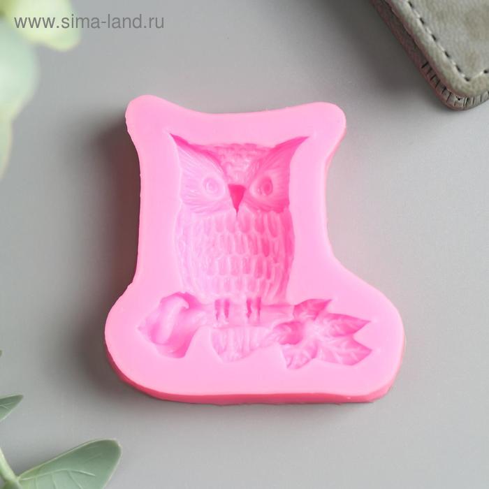 Молд силиконовый "Филин на ветке" (1,2х5,5х5,5см) ,5180341