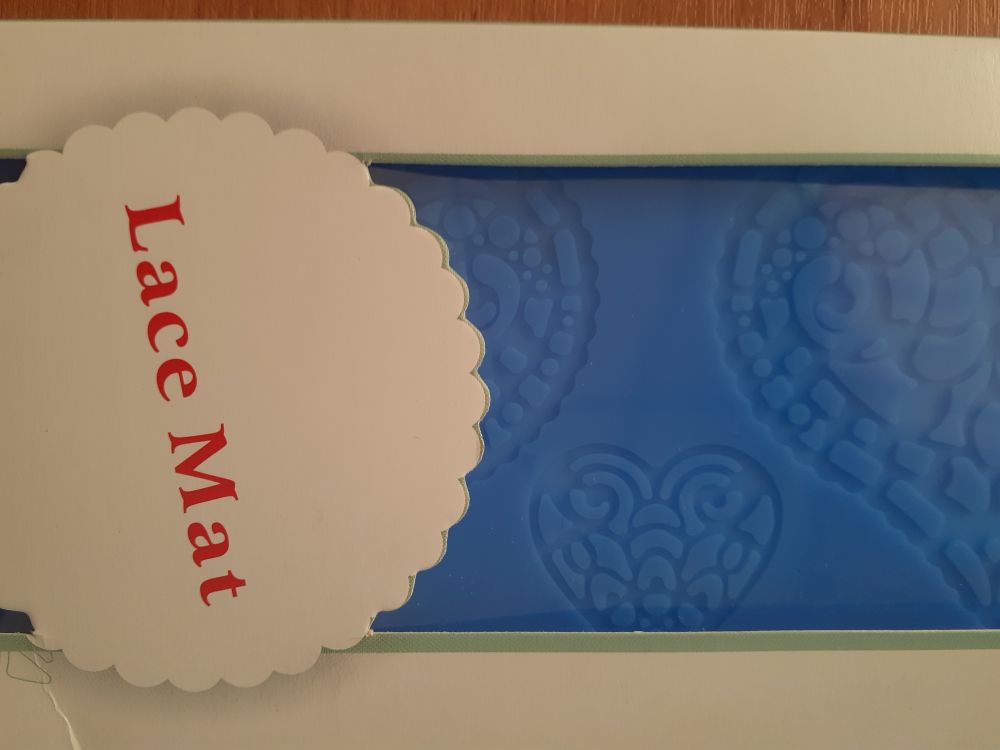 Коврик силикон. рельефный "Сердце, Кружево" св113