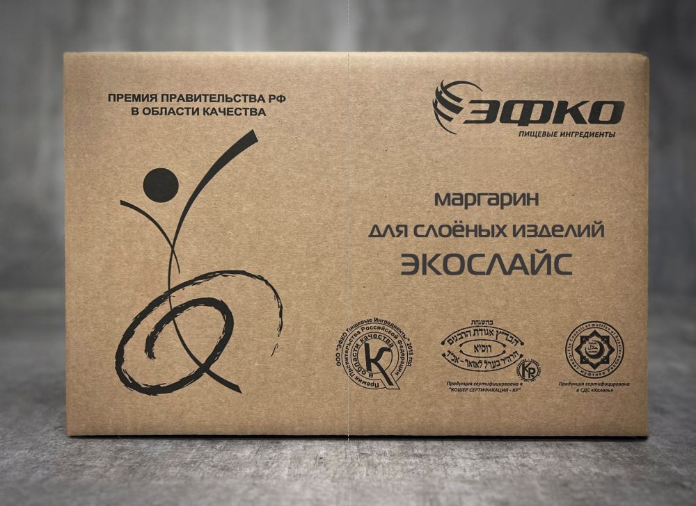 Маргарин для слоеного МТС ж.82% "ЭКОСЛАЙС" 1703-41, (кор.10кг)