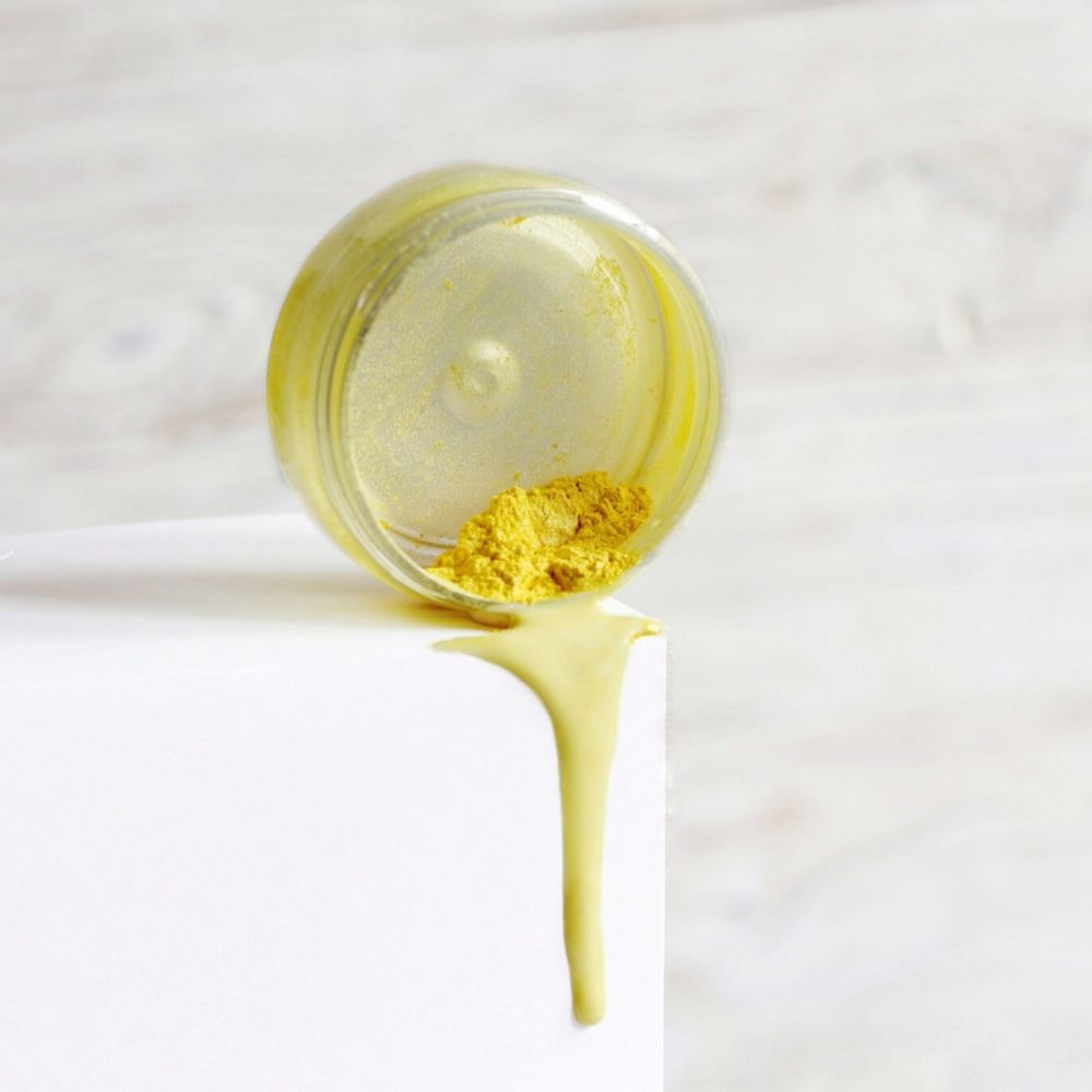 Краситель сухой для декора "Кандурин" плотный СЛАДКИЙ ЛИМОН  уп.10г, Россия