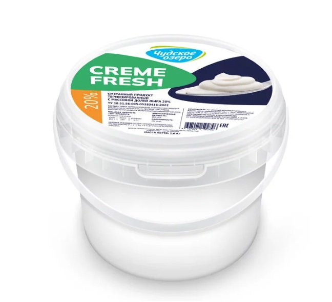 Сметанный продукт Термизированный  (ЗМЖ)  жир. 20%  (3,3 кг*4 шт) ***