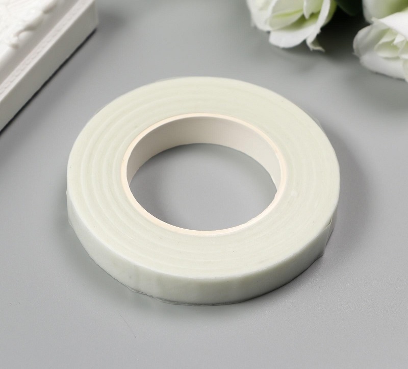 Лента бум. пропитка воск H12мм,L27,3м белая,935637(тейп-лента)