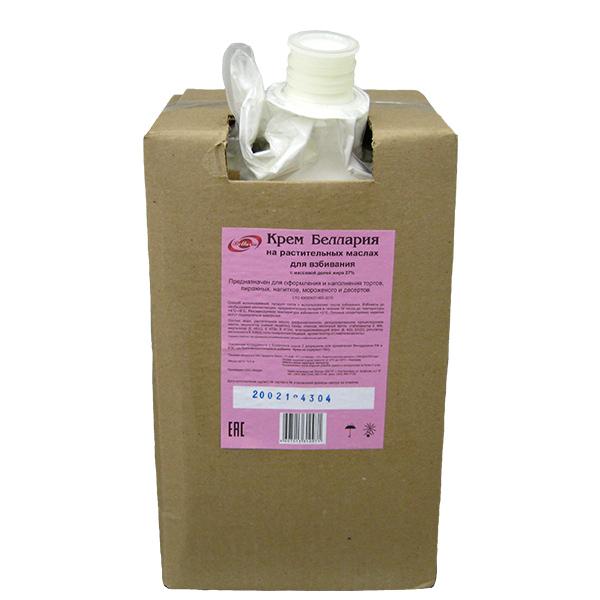 Кремы для взбивания на растительных маслах,  жирн.27% "БЕЛЛАРИЯ" 10кг, Россия