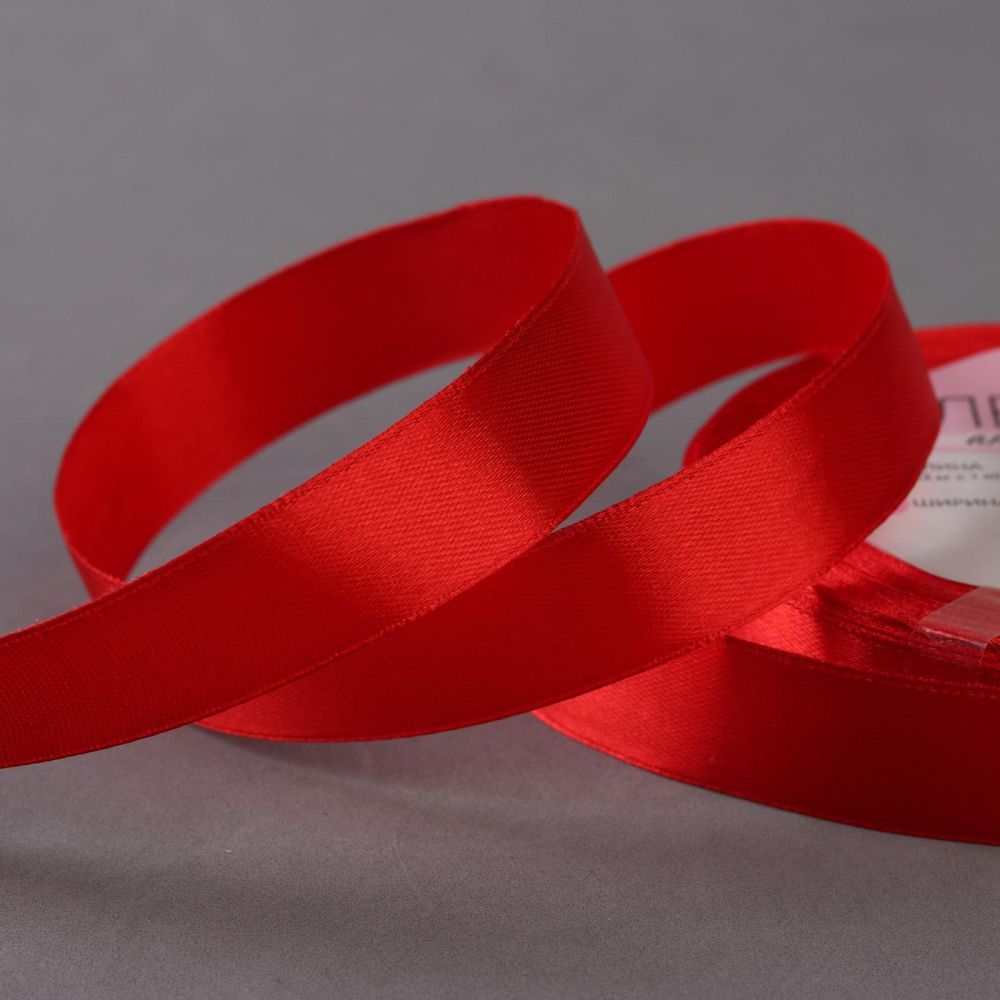 Лента перевязочная атласная КРАСНАЯ (20мм*91м), 9791383