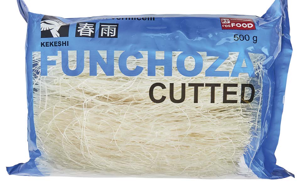 Вермишель крахмальная Фунчоза "Kekeshi" резаная (0,5кг*30шт)