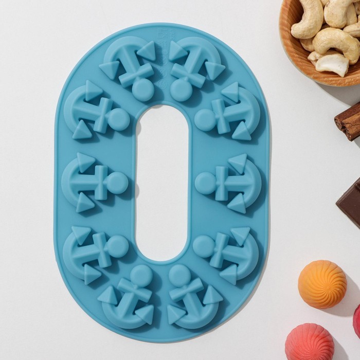 Форма силиконовая  Якорь, 4716628    