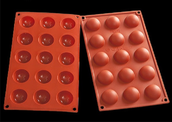 D 005 (1315) Форма силикон.ПОЛУСФЕРА (40х20), Китай