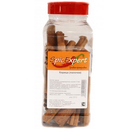 Корица в палочках (банка 250г*6шт) SpicExpert [0038]