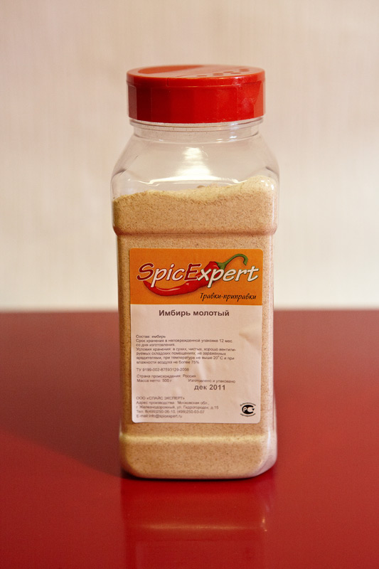 Имбирь молотый (бан. 500г*6шт), SpicExpert [0241]