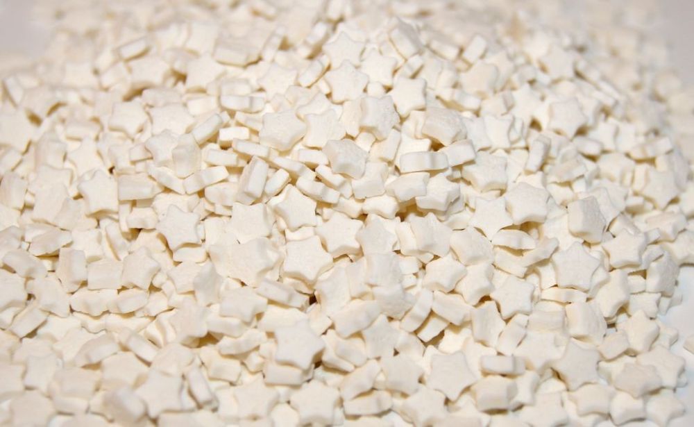 Посыпка сахарная "Звезды 4*4" белые (100г) ФСД, Россия