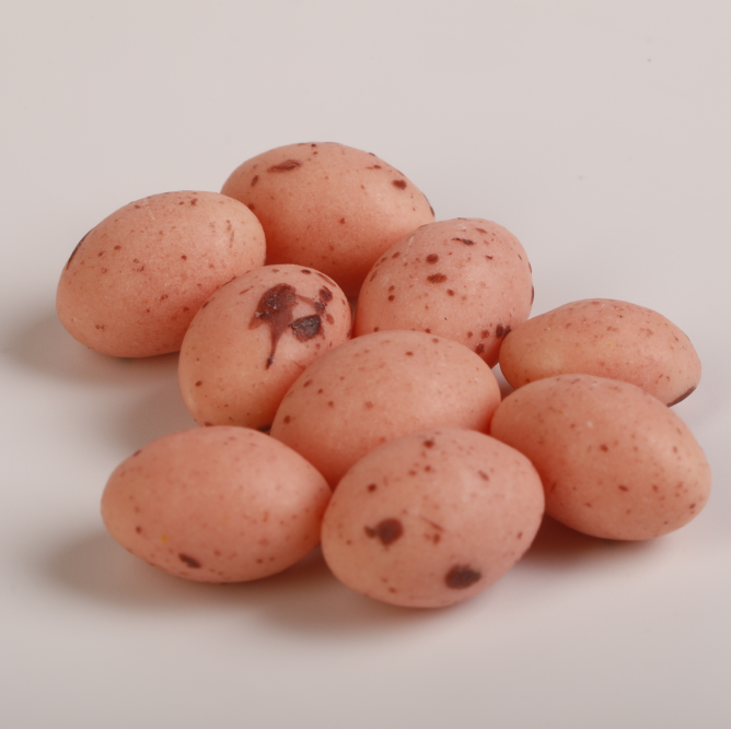 Драже Яйца пудровые матовые в крапинку (0,5кг), 101048