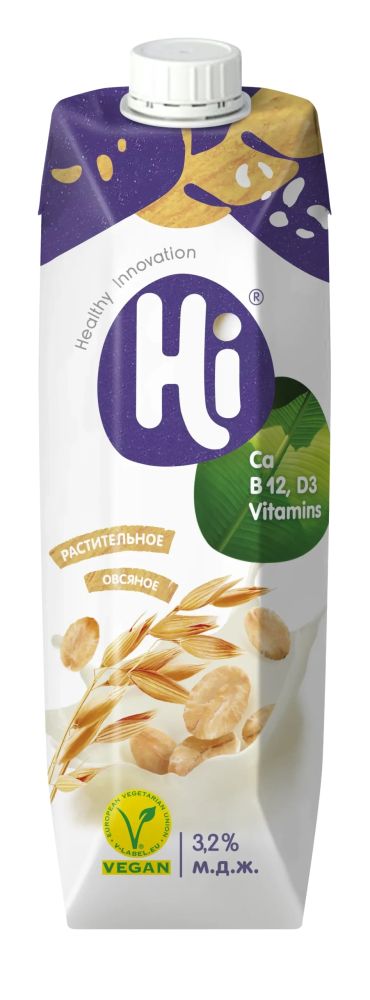 Молоко растительное - Напиток овсяный Hi Бариста 3,2% (1л*12шт) EFKO FOOD