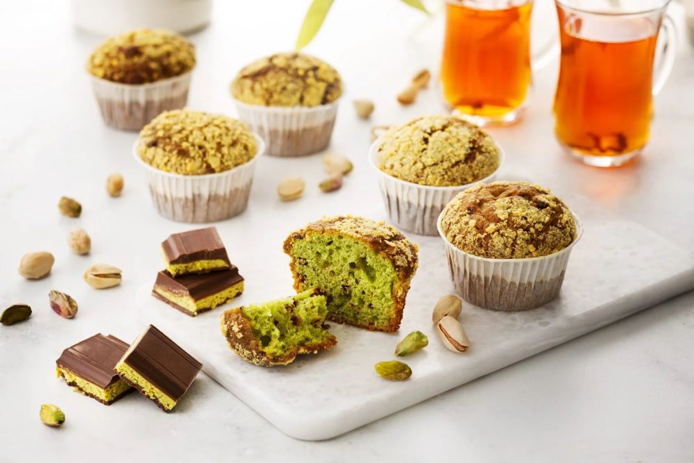 Маффин со вкусом соленой карамели (заморож.) (40гр*16шт/уп) [1751]