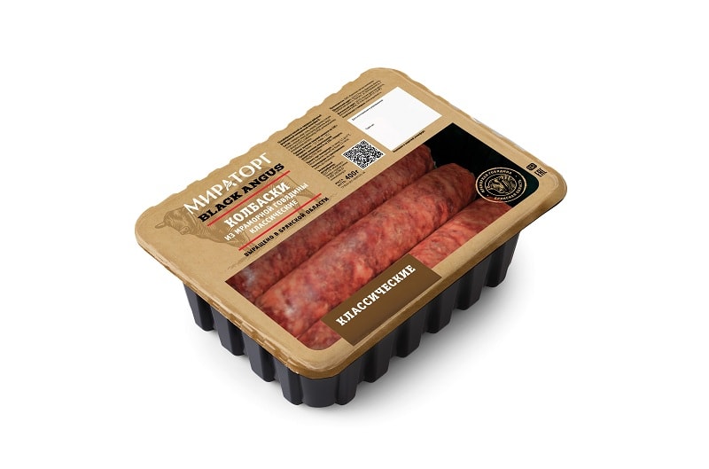 Колбаски с/м из мраморной говядины Чевапчичи (уп300г*8шт) 2,4кг, Black Angus Мираторг 